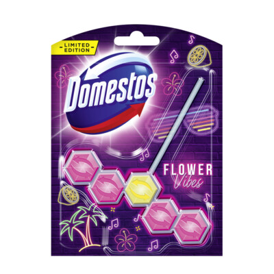  Domestos WC-Stein Power 5 Flower Vibes LTE 55g 9er Pack 