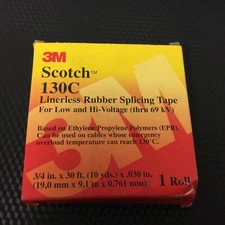 3M Scotch Linerless Rubber Splicing Tape 130C Black (LS03O)