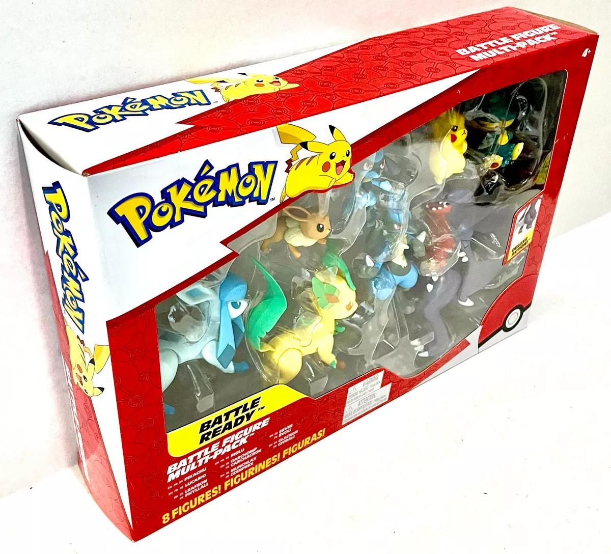 Pokémon Toy Figurine - 8-Pack - Battle Figure - Pikachu/Lucari