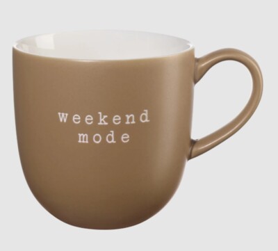 ASA Selection Tasse weekend mode hey! 0,35L Porzellan