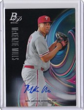 2018 Bowman Platinum Top Prospects Auto #23 McKenzie Mills Phillies