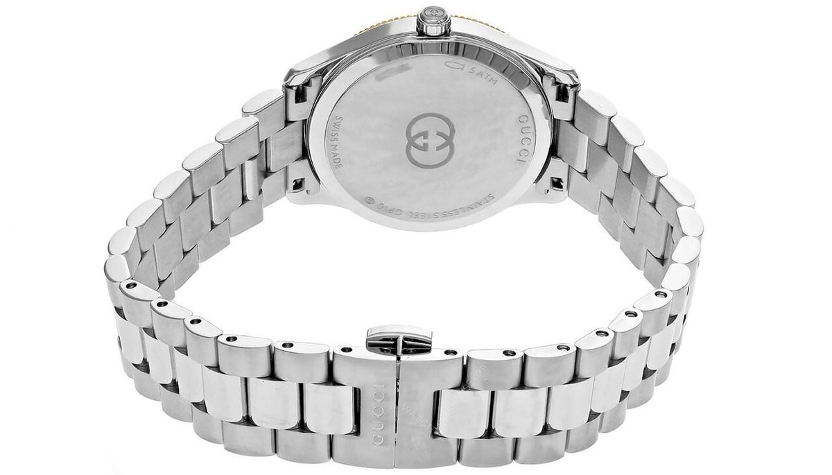 Gucci G-Timeless 29mm Silver Dial Steel Women's Watch YA1265063 | eBay