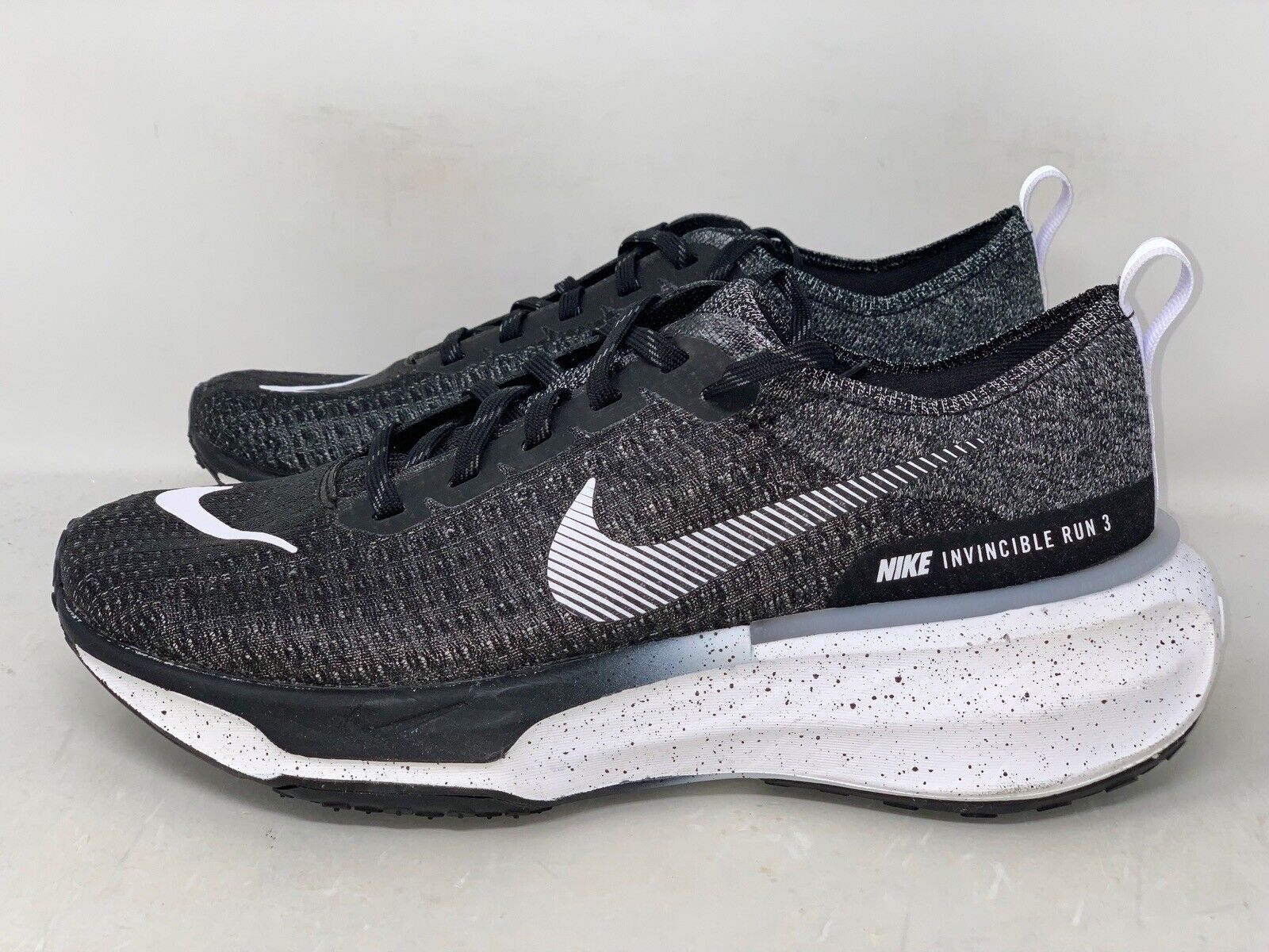 Nike ZoomX Invincible Run 3 FK Flyknit Oreo Black White Grey DR2615-002  $180