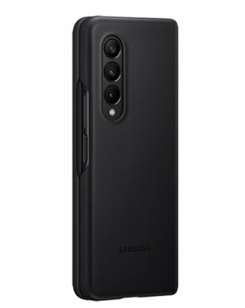 COVER PELLE ORIGINALE SAMSUNG GALAXY Z FOLD 4 SM-F936 CUSTODIA LIBRO BOOK NERO
