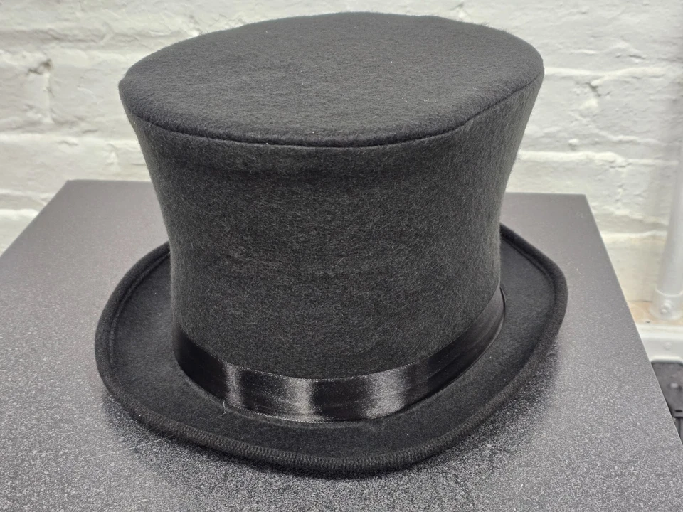 Sombrero de copa negro para hombre Topper Coachman talla única elástico ajustable balancín EE. UU. Foto 3 de 4