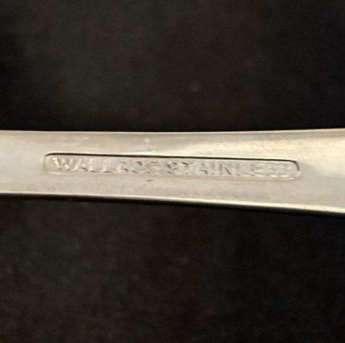 Wallace Stainless WAS31 Flatware 15 Pieces Swirl Glossy Lot Fork Spoon Knife - Picture 14 of 14