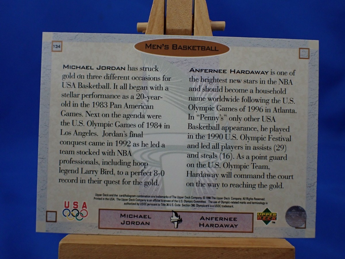 その他 Jordan Holding Court Anfernee Hardaway Michael Jordan Anfernee Hardaway US Olympicard 1996 #134
