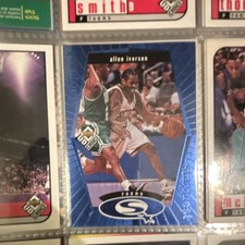 Upper Deck 1998-99 UD Choice Allen Iverson Starquest Blue Insert SQ20 76ers