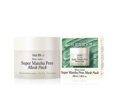 [SU:M37] Micro Active Super Matcha Pore Mask Pack 100ml  K-Beauty