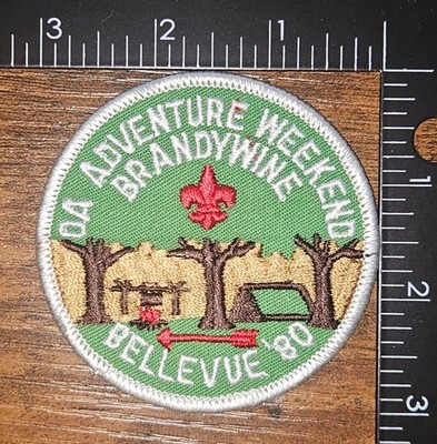 Del Mar Va Council Brandywine OA Adventure Weekend Bellevue 1980 Patch BSA