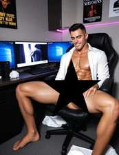 HOT DADDY - Fine Art Photo - Gay Male Nude - 8.5 x 11 Art Print  9725