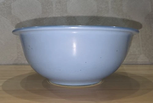 Pyrex #323 Vintage Mixing Bowl "Moody Blues" Clear Bottom 1.5 Liter