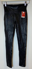 NWT Spanx Faux Leather Leggings Black Small Petite New