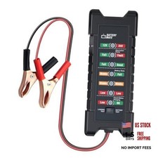 Automotive Battery and Alternator Tester 12V 24V - Black  Orange - Load Tester