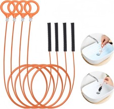 32" Drain Snake 3 Pack - Metal Hair Clog Remover for Sink, Tub, Shower, Kitche