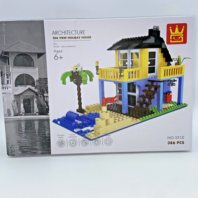 Dubie Architecture Sea View Holiday House Building Blocks (3310) NEW 386 pieces