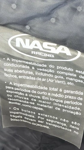 NASA Racing Mens Textile Motorcycle Jacket CE Armor Black Reflective Vented NWT image 12