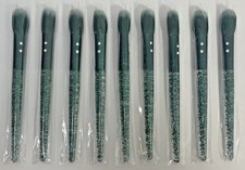 NEW 9X Green Slmissglam Round Blush P40 Makeup Brush - 9 pc Lot