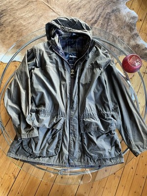  BARBOUR.  A875 CLASSIC DURHAM JACKET   Wachscotton-Jacke   Oliv   C40 / 102CM