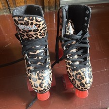 Impala Sidewalk Leopard Print Quad Roller Skates Women s US 8 GM006