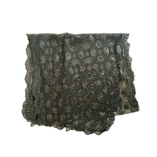 Cejon Black Lace long sequined scarf 76”x 21.5”