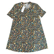BCBGeneration Floral Multicolor 70’s Tshirt Mini Spring  Dress Women’s XS NWT