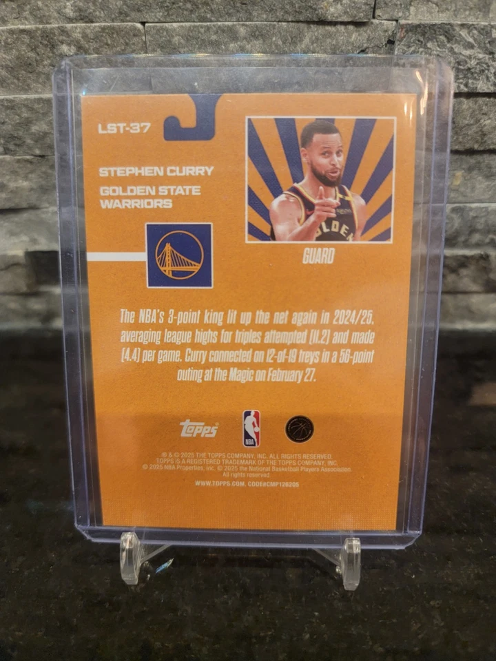 2025-26 Topps Stephen Curry  Limited Stock Legends LST-37 - Image 2 of 3