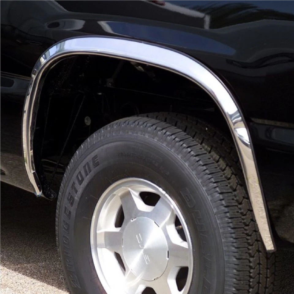 Putco 97105 4PC Stainless Steel 1.5" Wide Fender Trim for Silverado / Sierra Foto 3 de 4