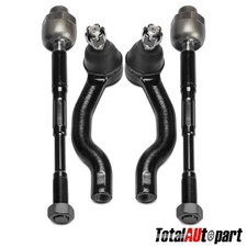 4Pcs Steering Tie Rod End for Nissan TITAN 2017-2023 Front Outer & Front Inner