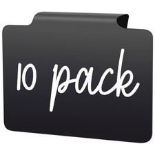 Basket Labels Clip On for Pantry Organization and Storage Baskets 4x3, Black