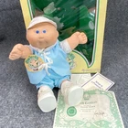 Cabbage Patch Kids Preemie 1985 Coleco March of Dimes Box Birth Certificate Boy