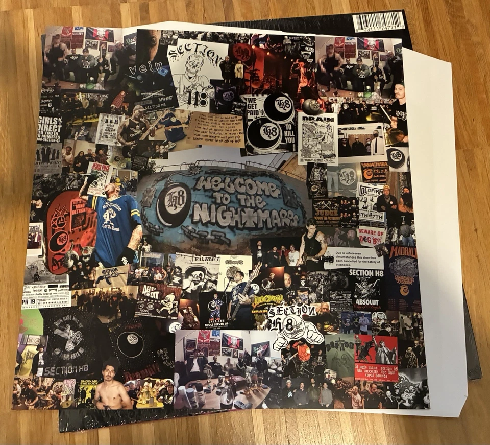 Section H8, Welcome to my Nightmare, Grey, Vinyl, Limitiert, Flatspot Records - Bild 4 von 4