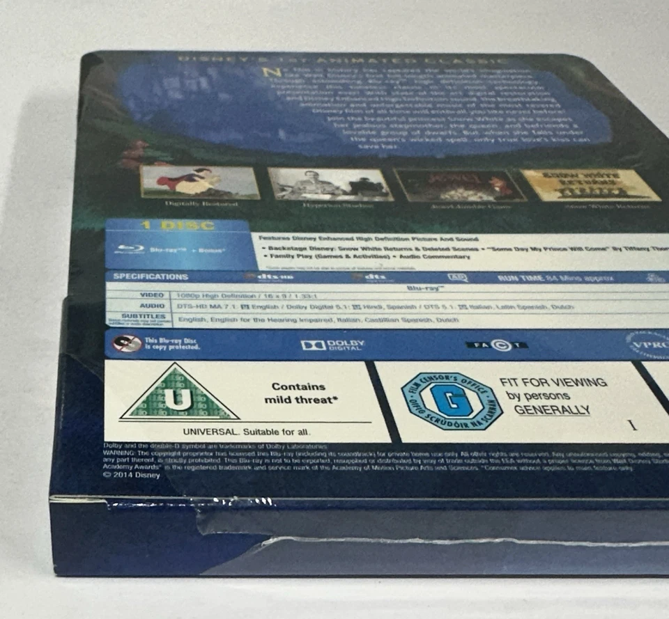 Snow White and the Seven Dwarfs Blu-ray Steelbook - Zavvi UK Exclusive Brand New - Image 3 of 4