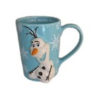 Disney Frozen Coffee Mug Olaf Aqua Blue I Like Warm Hugs 12oz 3D Mug Snowflakes — photo 1