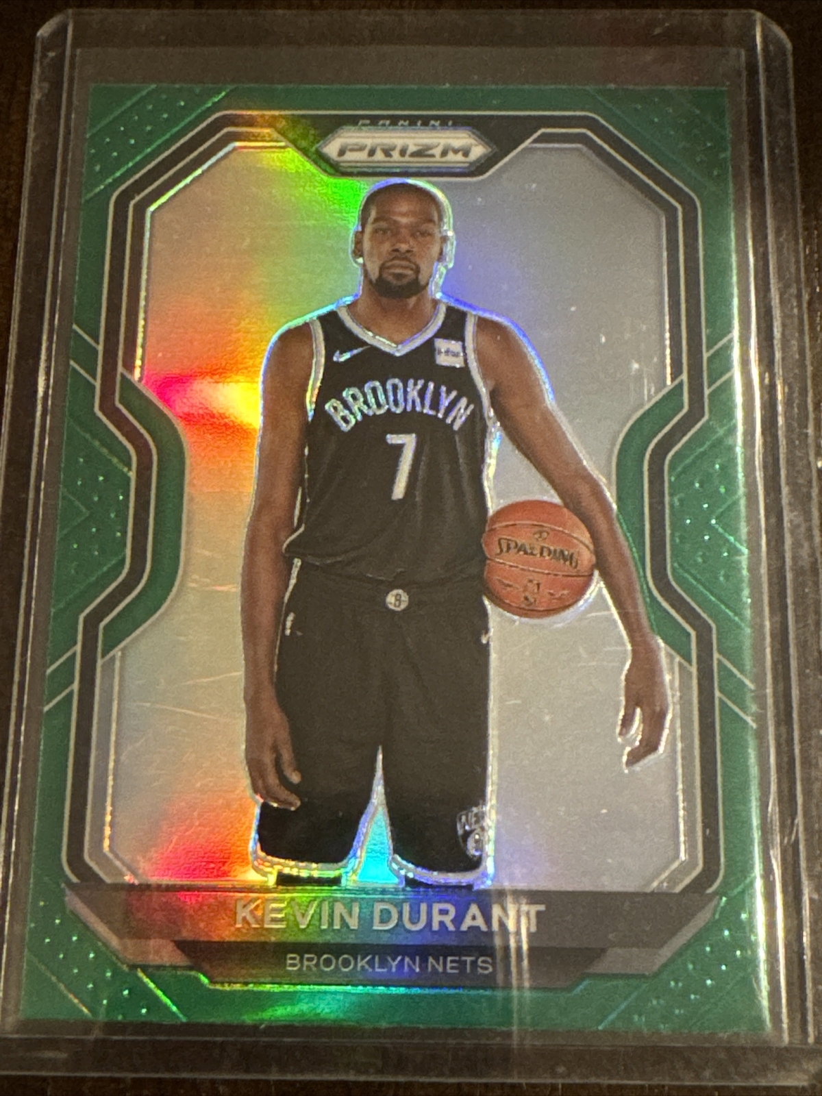 2020 Panini Prizm Kevin Durant Green Prizm Parallel NM