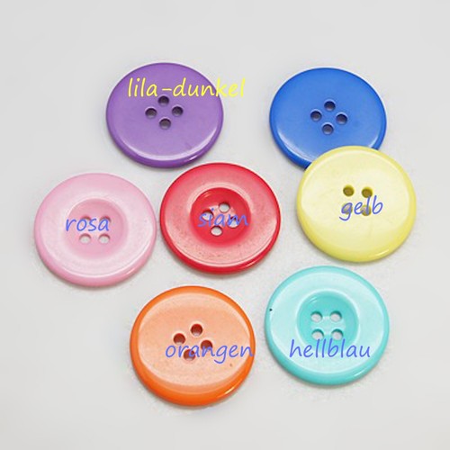 6-20 Resin Kunstharzknöpfe gefärbt 12-35 mm Blume Knöpfe blau rot - Bild 9 von 45