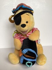 Disney Store Pirates Of The Caribbean Pooh Stuffed Plush Pirate Costume Bear Tag