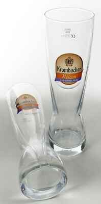 2 x Krombacher Weizen Bier Genießerglas 0,5l Weißbiergläser ALKOHOLFREI 5030