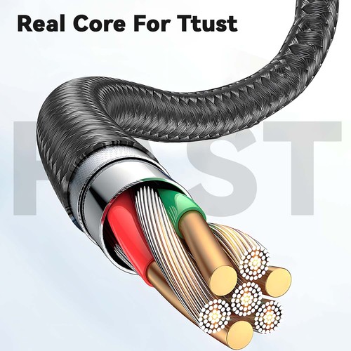 USB to iPhone Cable Heavy Duty Braided Long Fast Charger Lead 14 13 12 11 X 8 SE - Picture 8 of 15