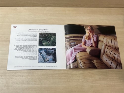 Cadillac 1975 folleto de venta de autos originales de 12 páginas - cupé Deville Fleetwood - Imagen 8 de 8