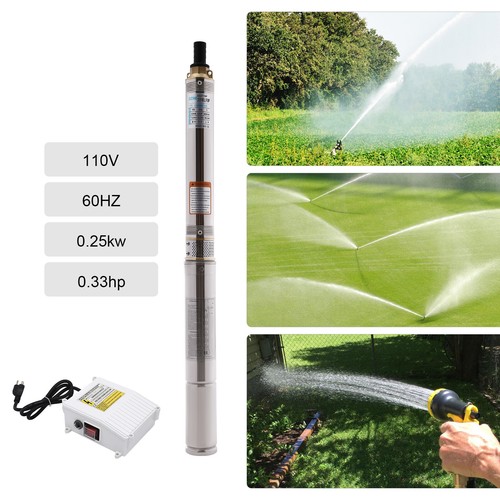 110V 0.33HP 2.5SDM1.5/8 Submersible Water Pump Deep Well Pump Free Shipping - Picture 4 of 15