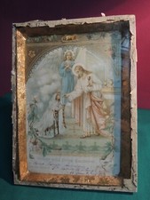 L68- RICORDO  COMUNIONE 1921 -SACRO -SANTINO- EX  VOTO RELIGIONE CHIESA RELIQUIA