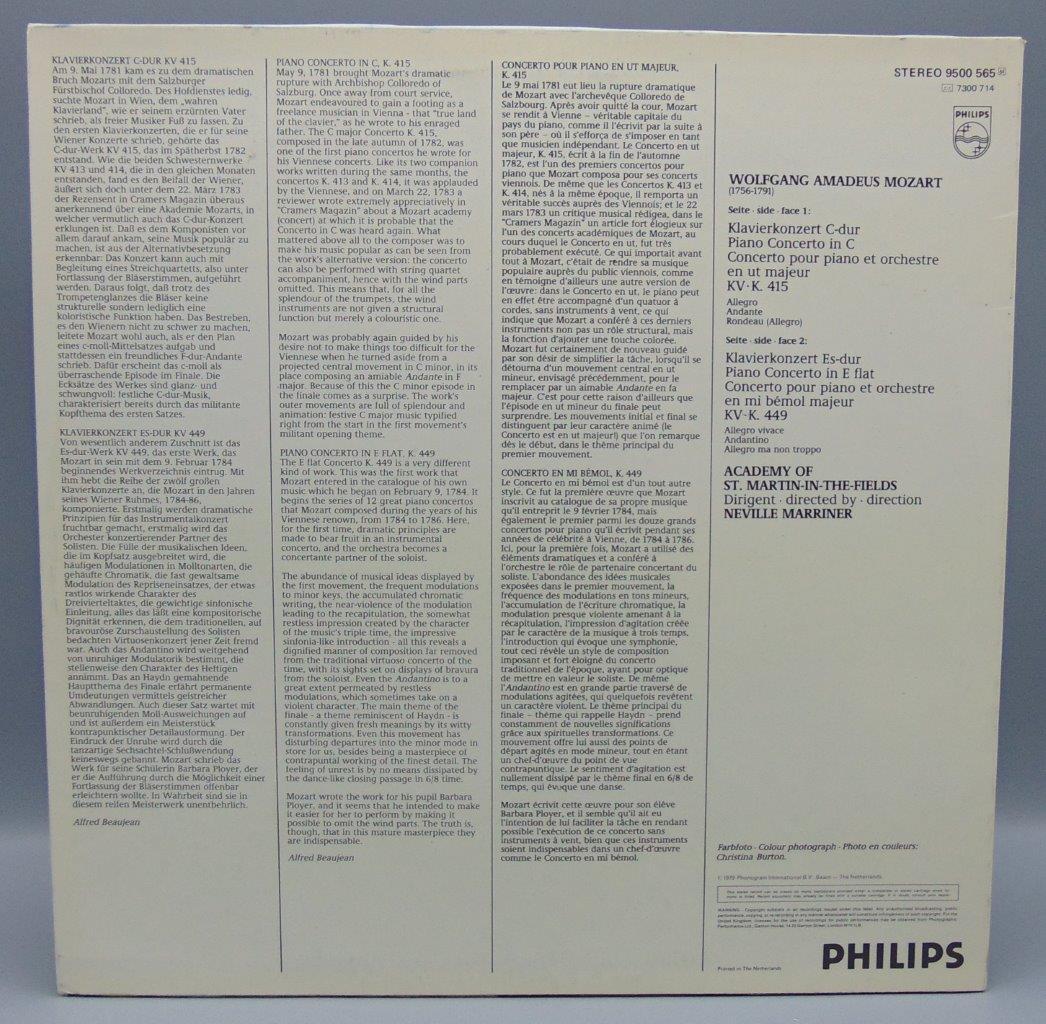 その他 2discs LP Norman, Brendel, Marriner, The Academy Of St-martin-in-the-fields Concert Mozart X785657 PHILIPS /00720 Mozart Alfred Brendel, Academy Of St. Martin-in-the-Fields