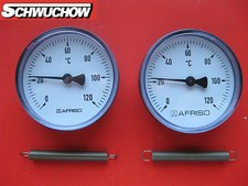 Anlegethermometer 2 St. BI 63 A Thermometer Bimetall Temperaturanzeige Anlegen  