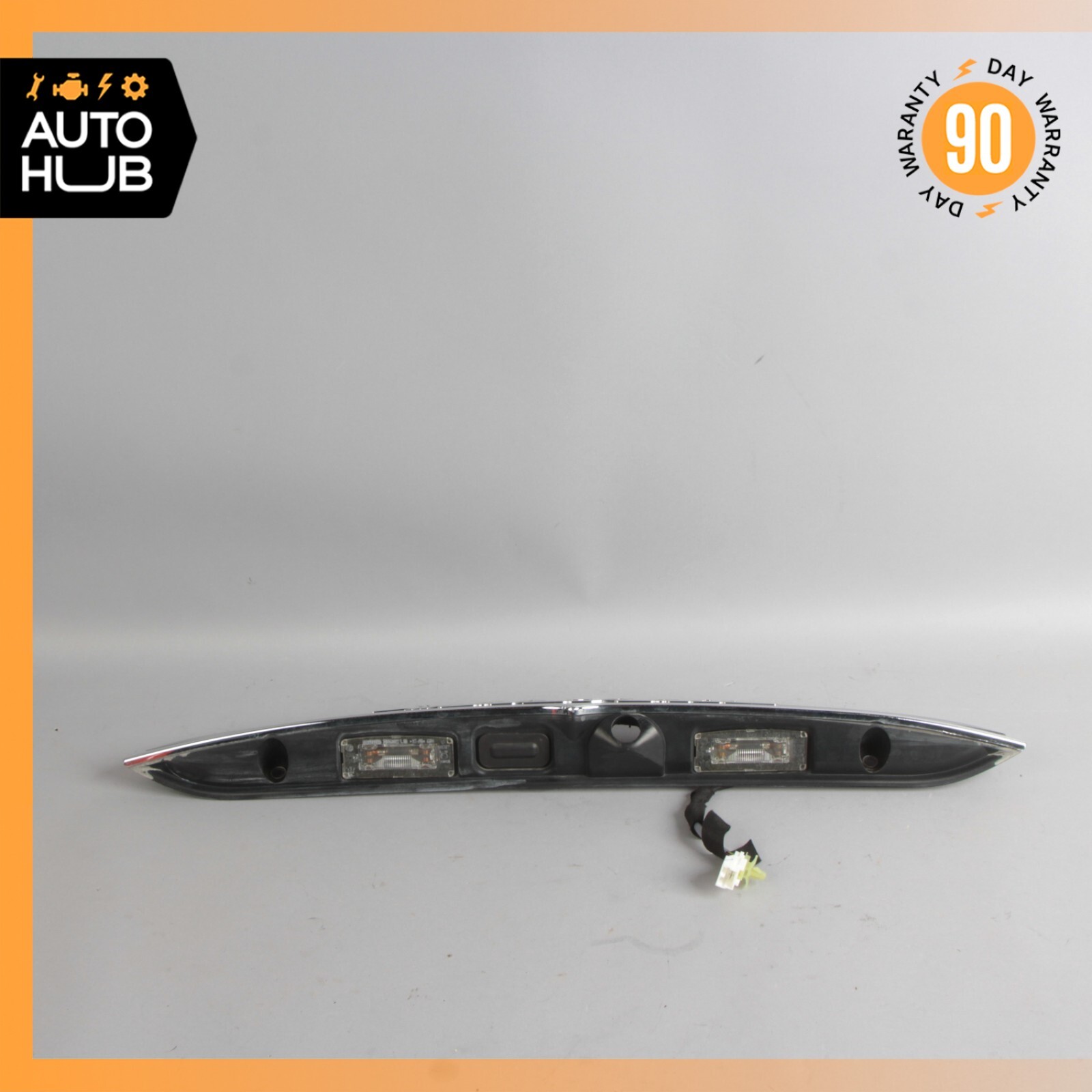 14-17 Maserati Ghibli M157 Rear Trunk Lift Gate Handle Trim Black 670017260 OEM
