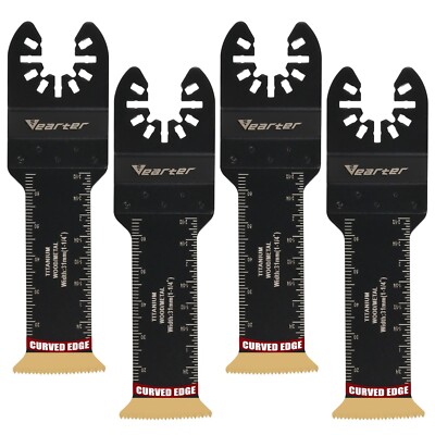 4PC 31mm Extra Long Titanium Bi-Metal Oscillating Saw Blade Multitool Blade Wood