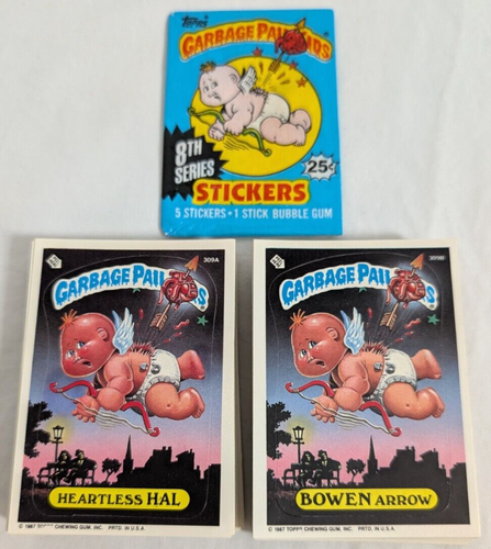 '87 Topps Garbage Pail Kids Originale 8a serie 8 set di carte completo nuovo di zecca GPK OS8 - Foto 2 di 7
