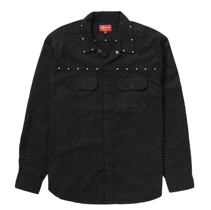 Supreme Studded Work Shirt in Black FW22 Men's Size XL Supreme Studded Work Shirt in Black FW22 Men's Size XL