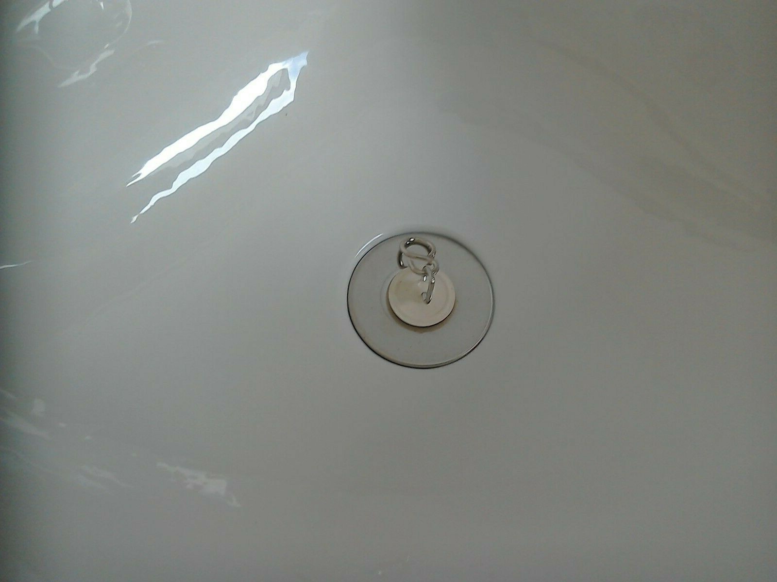 Caravan Motorhome Boat Bathroom White Plastic Corner Sink & Angled