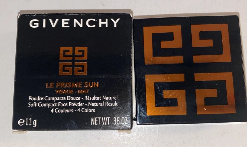 GIVENCHY SUN CANELA # 14 CARA POLVO SUAVE 4 COLORES HECHO EN ITALIA NUEVO EN CAJA Foto 4 de 4